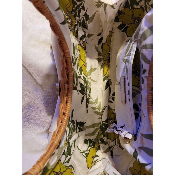 Savoy wicker and leather handbag - Picture 8 of 8